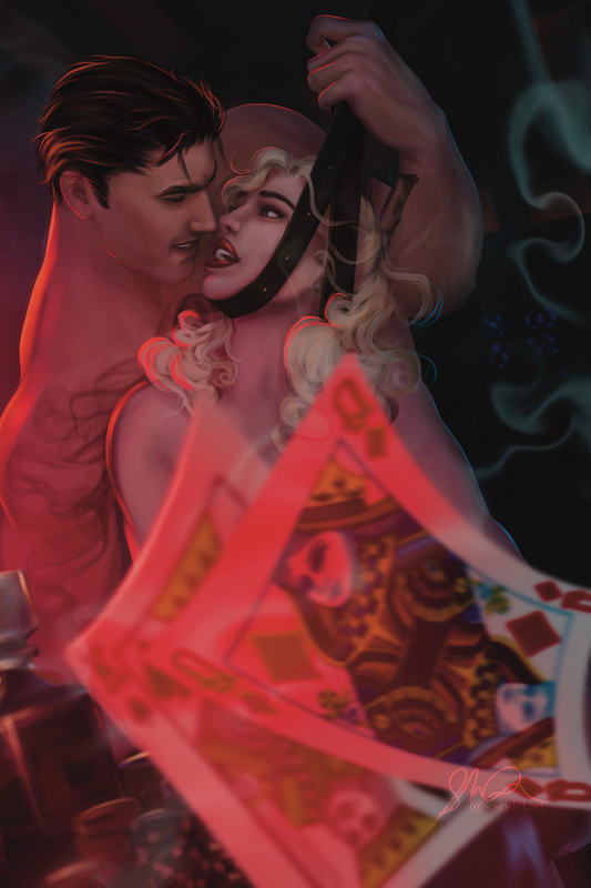 The Con Art Print - The Poker Table Scene